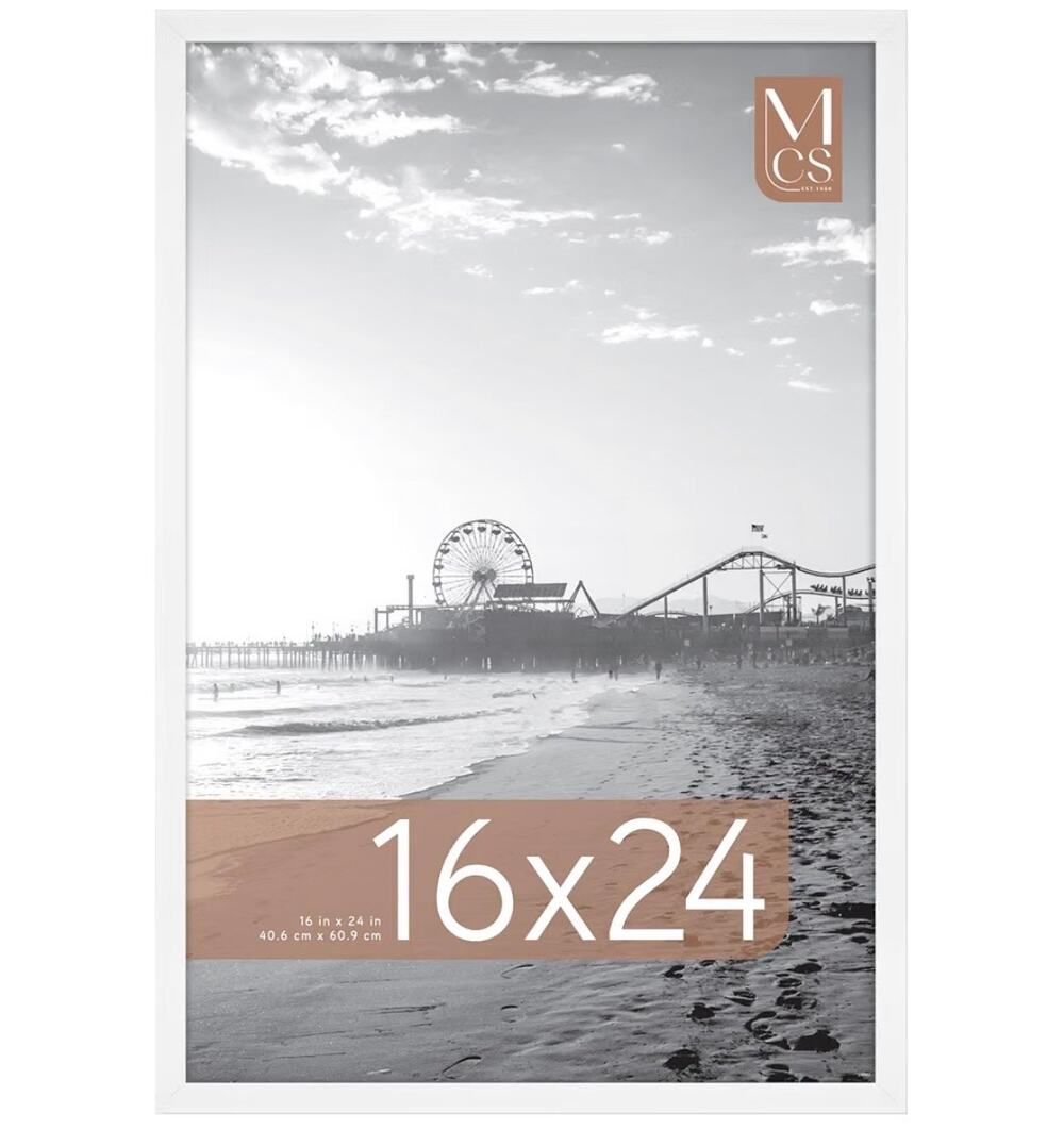 Set of 2 MCS Gallery Foundation White 16x24 Poster Frames